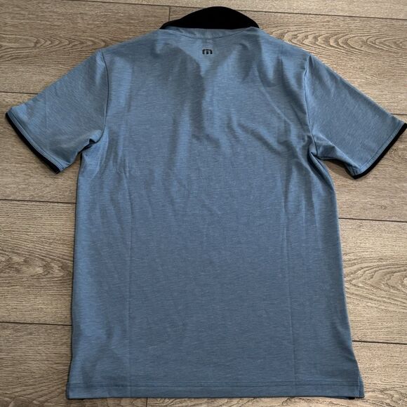 Travis Mathew Heater Golf Polo Mens Small Blue Featherweight Preppy Casual NWT - Picture 6 of 6
